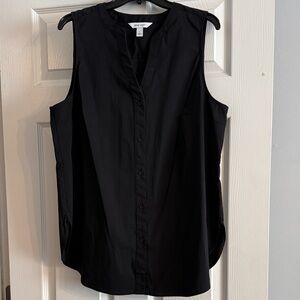 Nine West Black Sleeveless Blouse
